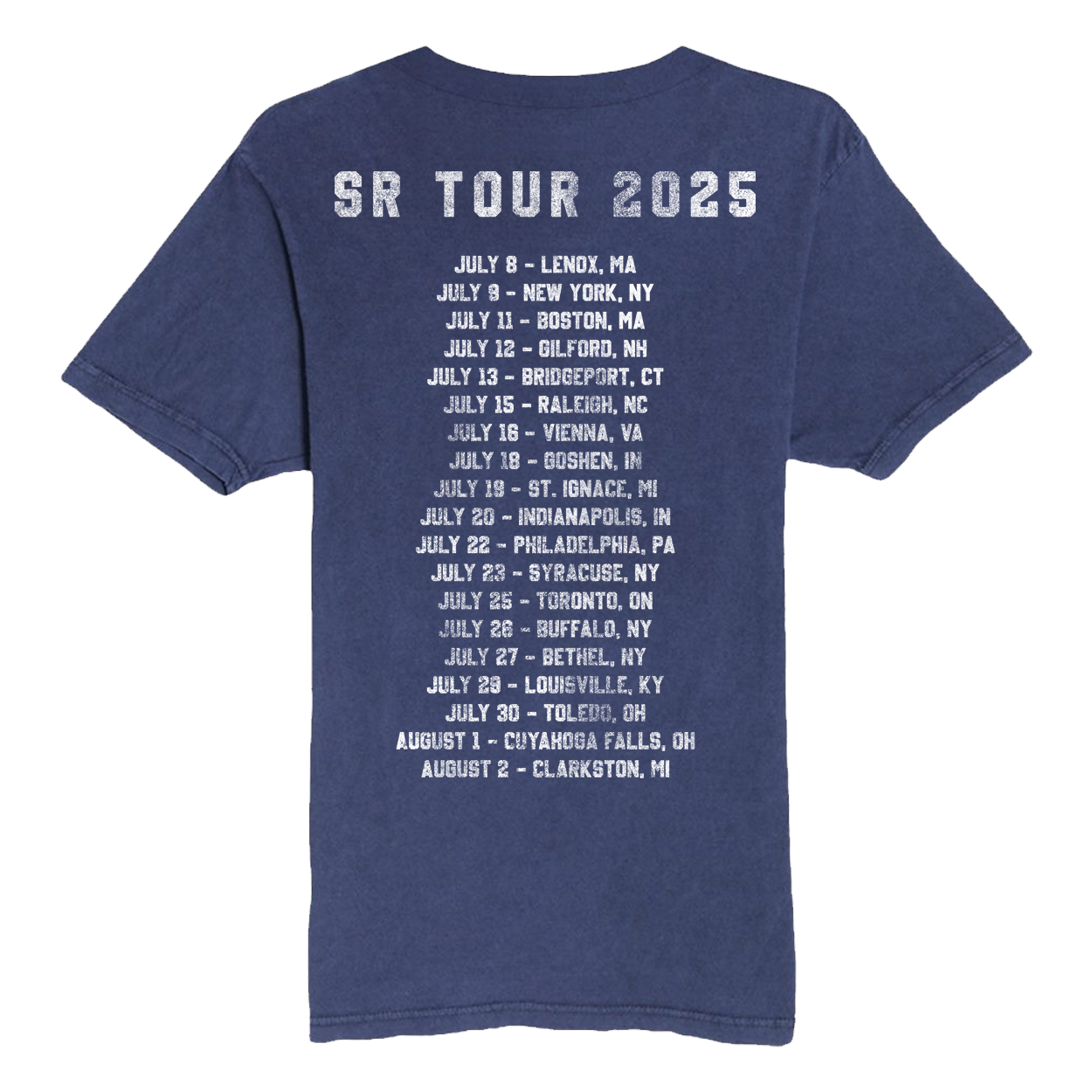 Navy 2025 Tour Tee